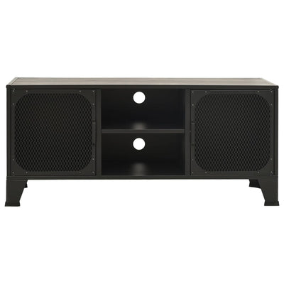 TV Cabinet Grey 105x36x47 cm Metal and MDF