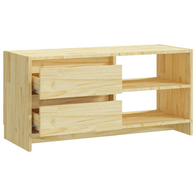 TV Cabinet 80x31x39 cm Solid Pinewood