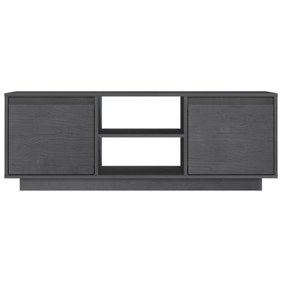 TV Cabinet Grey 110x30x40 cm Solid Pinewood