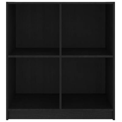 Sideboard Black 70x33x76 cm Solid Pinewood
