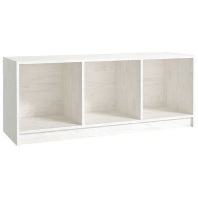 TV Cabinet White 104x33x41 cm Solid Pinewood