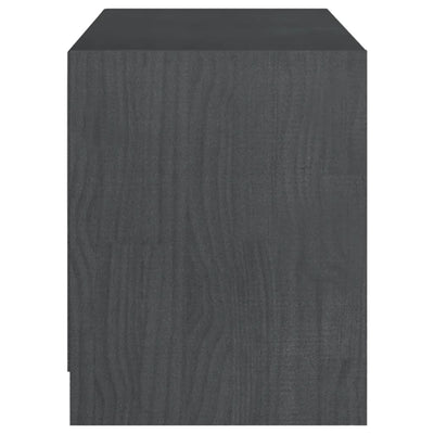 TV Cabinet Grey 104x33x41 cm Solid Pinewood