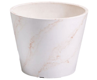 Red & White Imitation Marble Pot 25cm