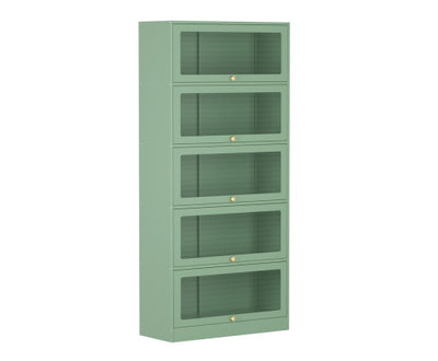 ArtissIn Buffet Sideboard Cupboard Cabinet Storage Mesh Doors Metal Green ELIA