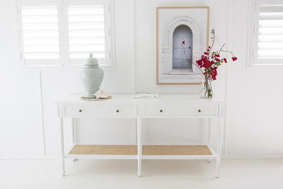 Daydream Wide Console Table - White - 185cm