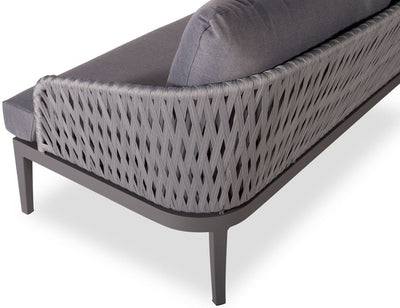 Alma Lounge Chair - Outdoor - Two Deater - Charcoal - Dark Grey Cushion
