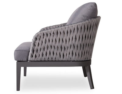 Alma Lounge Chair - Outdoor - Single - Charcoal - Dark Grey Cushion