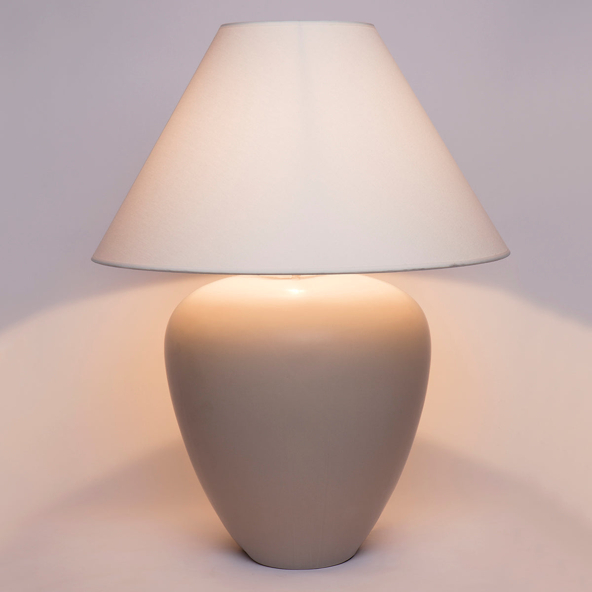 Picasso Table Lamp - Natural w White Shade