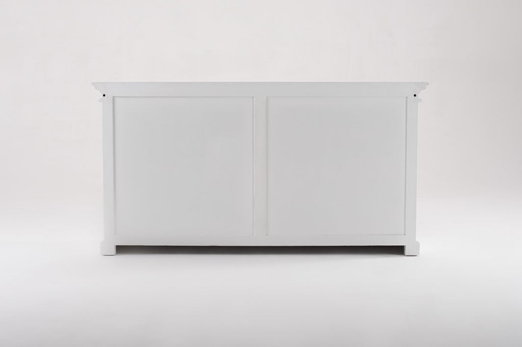 Display Buffet with 4 Glass Doors - Classic White