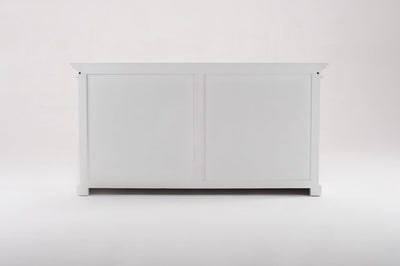 Display Buffet with 4 Glass Doors - Classic White