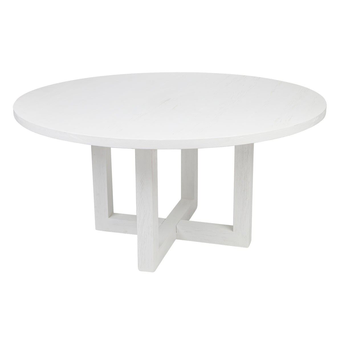 Leeton Round Dining Table - White