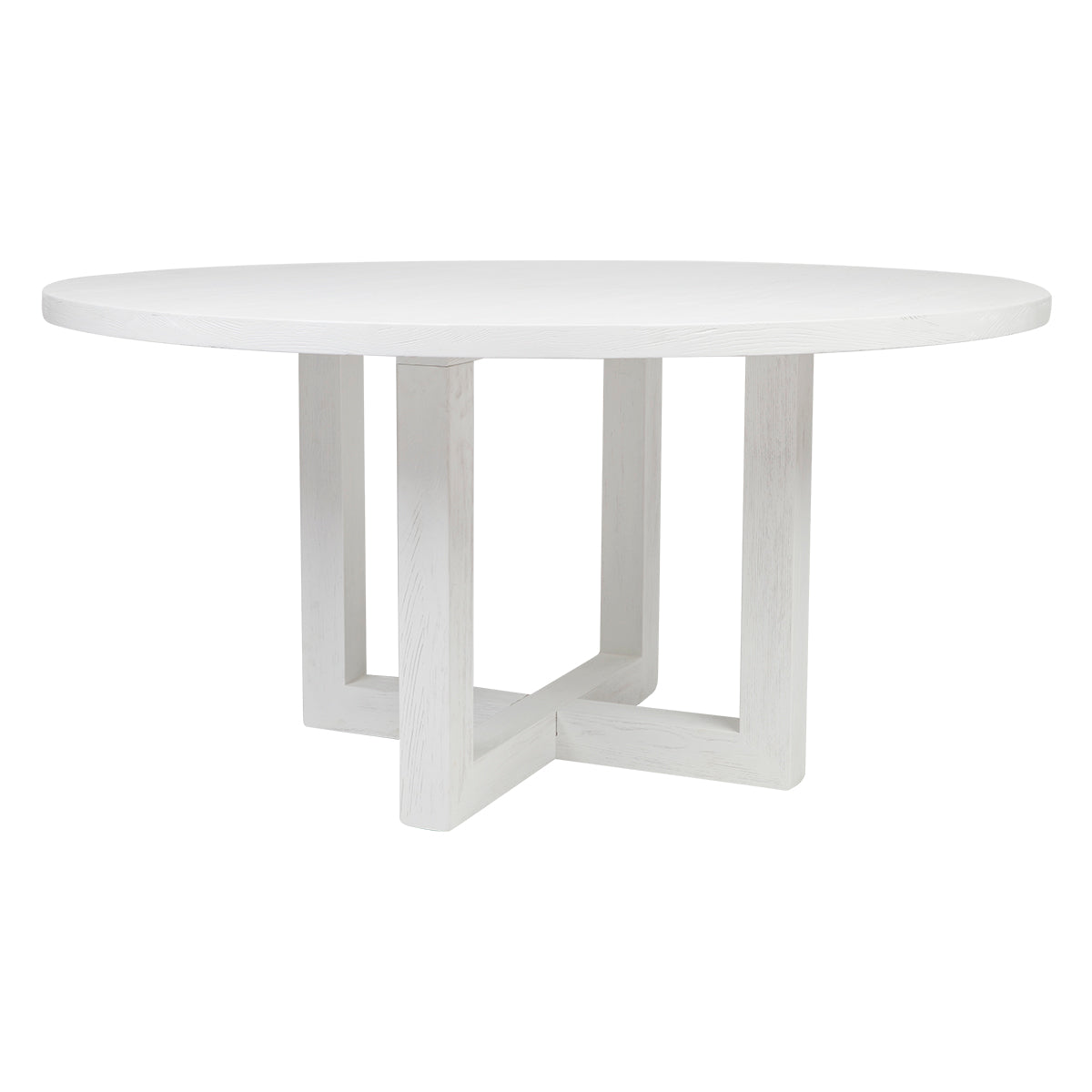 Leeton Round Dining Table - White
