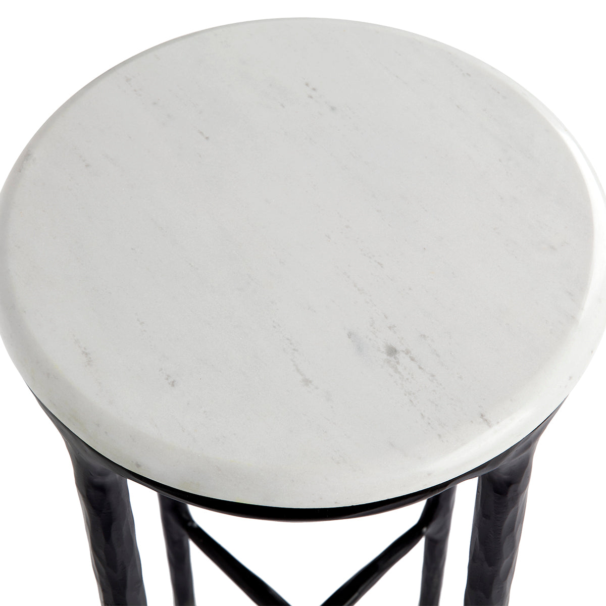 Heston Petite Marble Side Table - Black