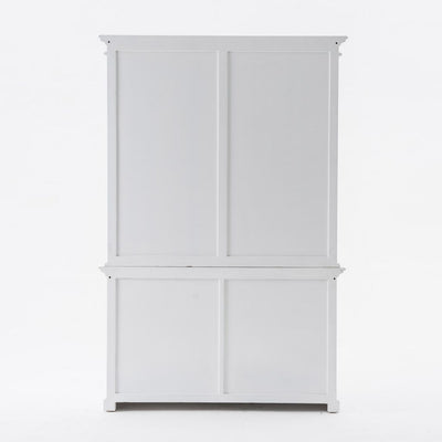 Buffet Hutch Unit with 6 Shelves - Classic White