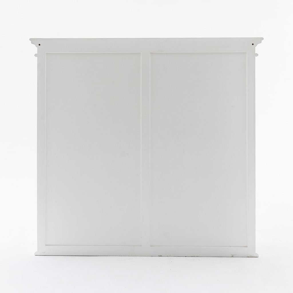 Buffet Hutch Unit with 8 Shelves - Classic White