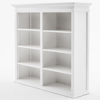 Buffet Hutch Unit with 8 Shelves - Classic White