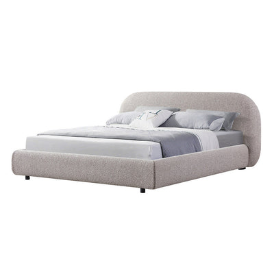 Queen Bed Frame - Sand Boucle