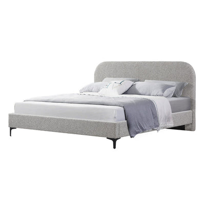 Queen Bed Frame - Sand Boucle
