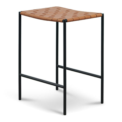 Black Frame Bar stool - Tan (Set of 2)