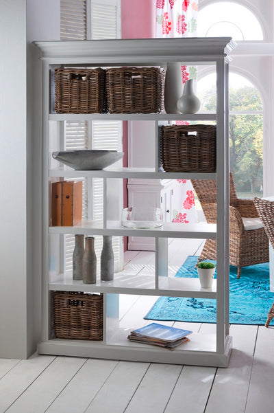 Room Divider with Basket Set - Classic White