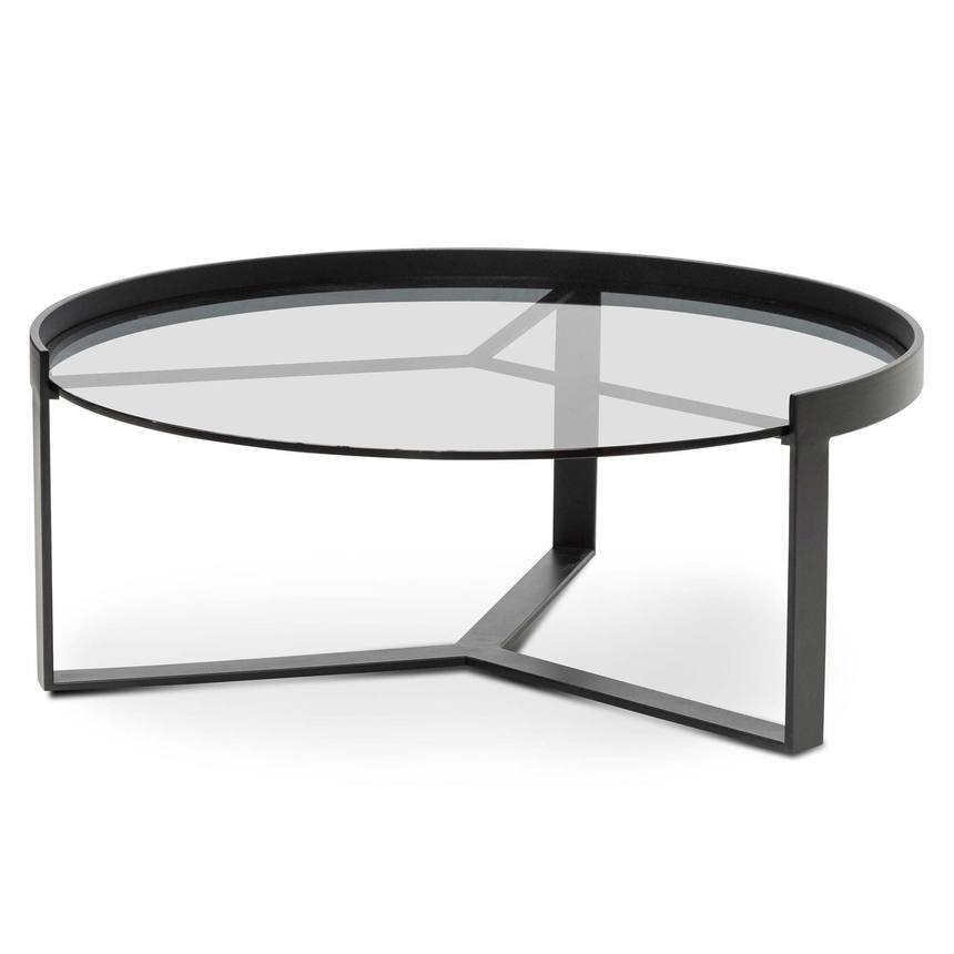 90cm Glass Coffee Table - Large