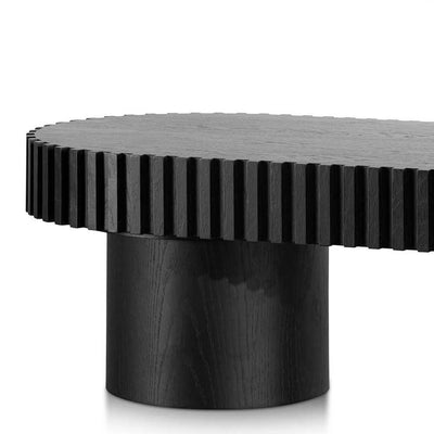 1.4m Wooden Coffee Table - Black