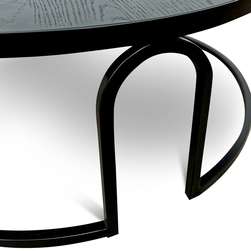 Oak Coffee Table - Full Black
