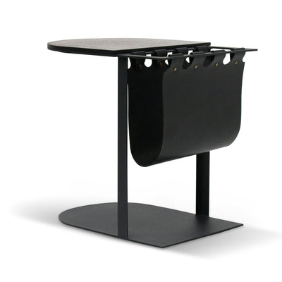 55cm Side Table - Full Black