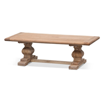 120cm Elm Coffee Table - Natural