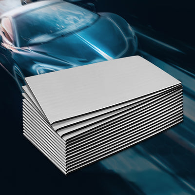 Weisshorn 36PCS 32CM X 50CM Car Sound Deadener Butyl Noise Insulation Heat Proof Self-adhesive