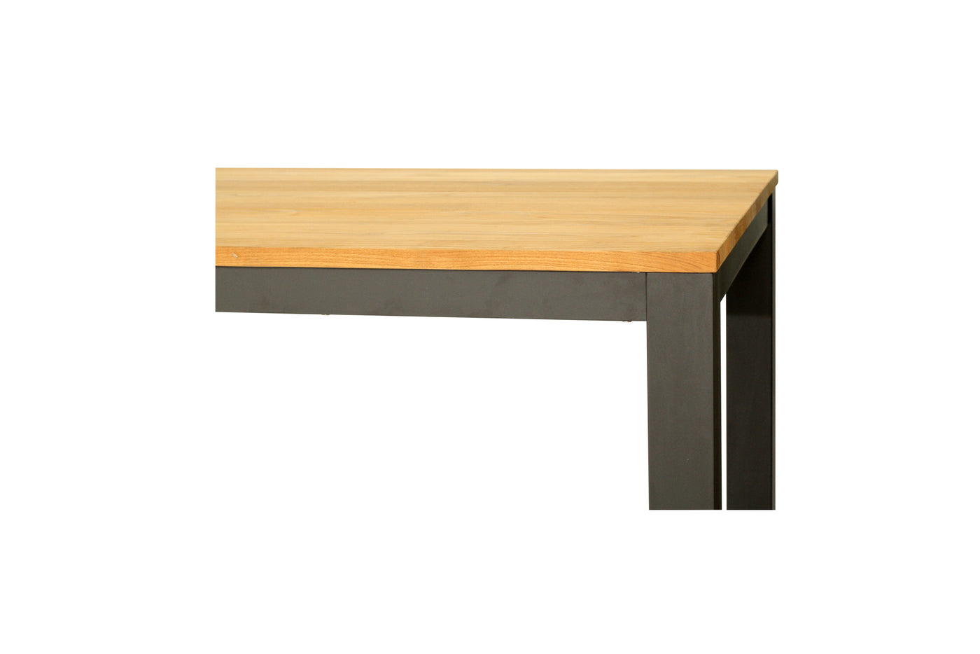 Carmel Outdoor Extension Table 3.1m - Asteroid Black (Charcoal) Powder Coated Legs