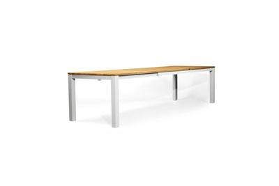 Carmel Outdoor Extension Table 3.1m - White Powder Coated Legs