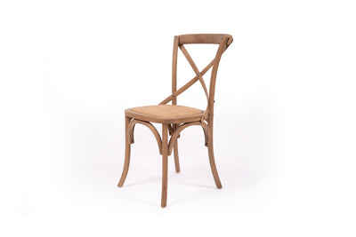 Cross Back Chair - Natural Oak