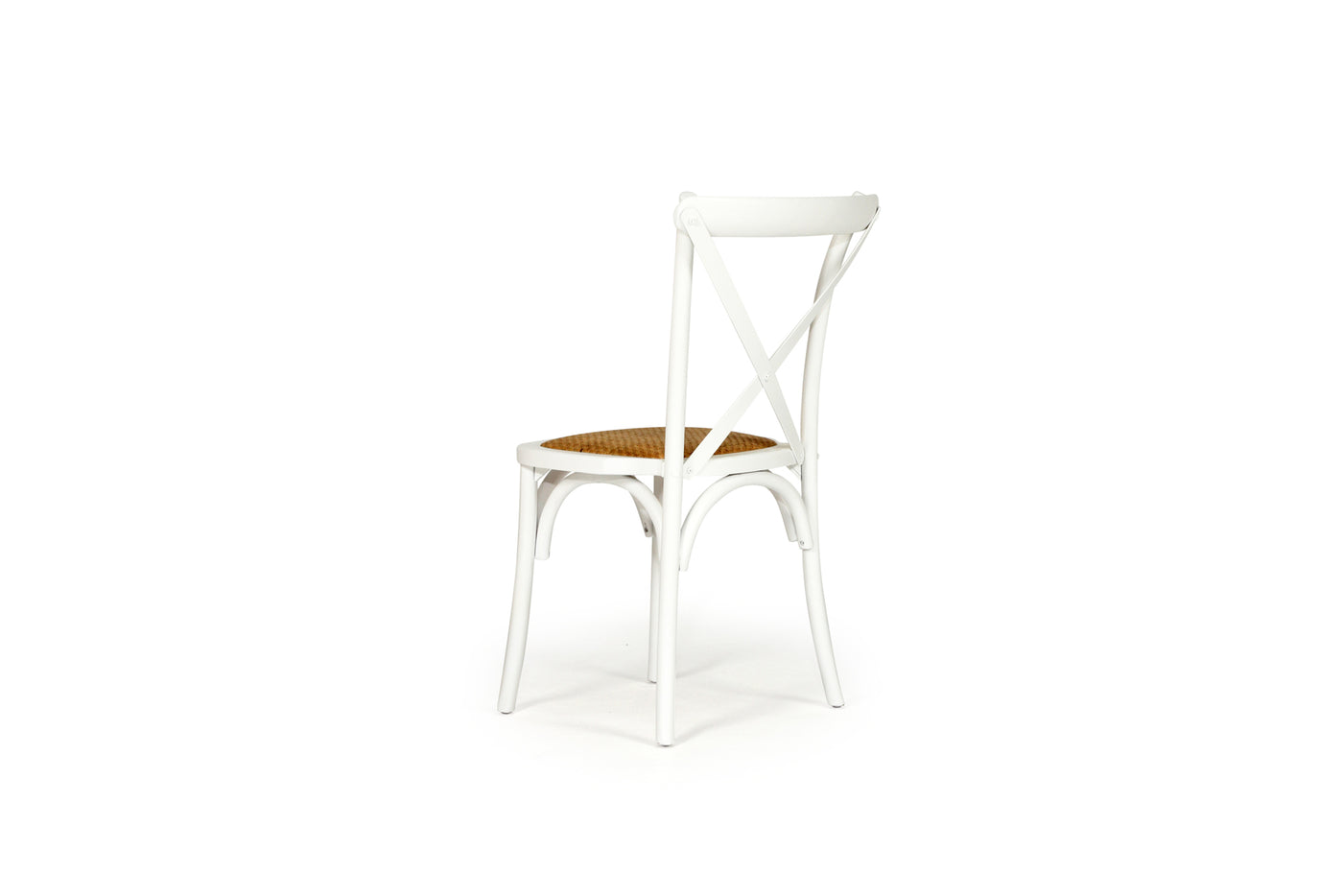 Cross Back Chair - White
