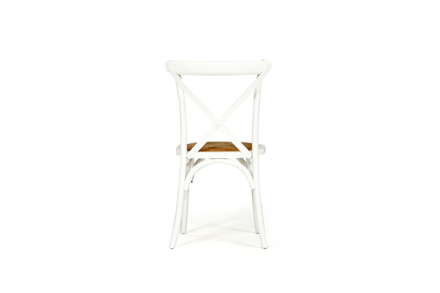 Cross Back Chair - White