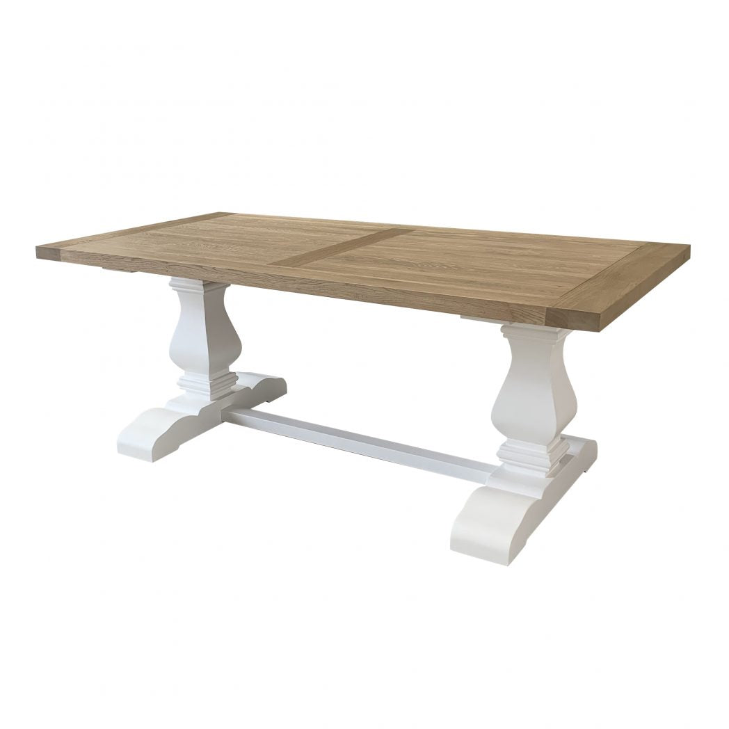 Oak Trestle Rectangular Dining Table 200cm