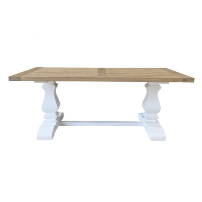 Oak Trestle Rectangular Dining Table 200cm