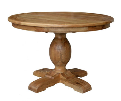 Leyna Round Dining Table Natural Oak 120cm