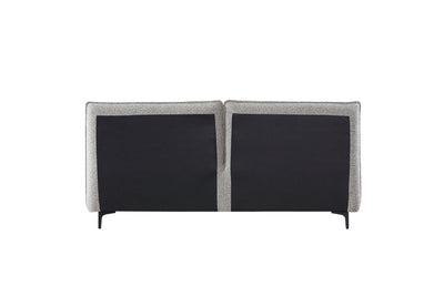 King Bed Frame - Charcoal Pepper Boucle
