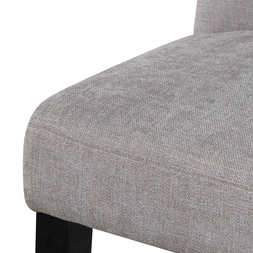 Fabric Dining Chair - Oyster Beige - Black Legs