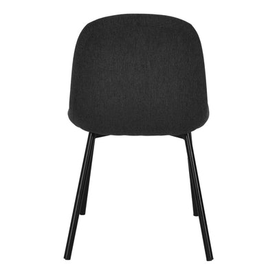 Fabric Dining Chair - Charcaol Grey (Set of 2)