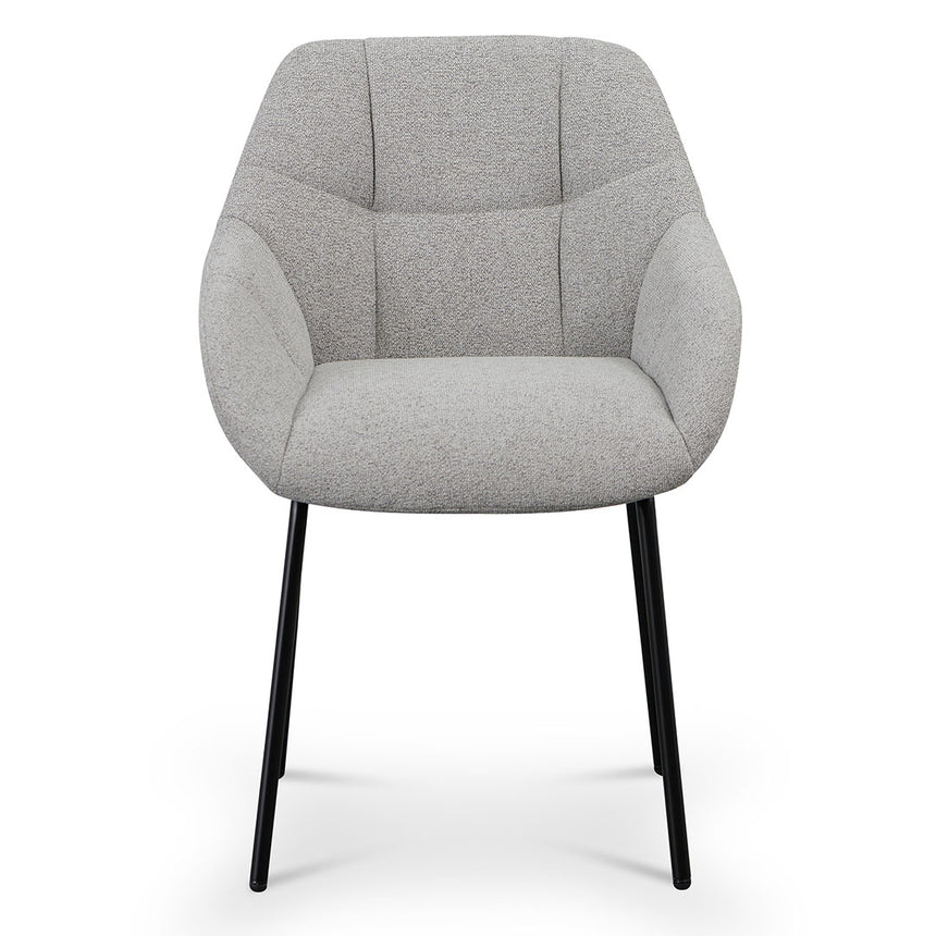 Fabric Dining Chair - Spec Grey (Set of 2)