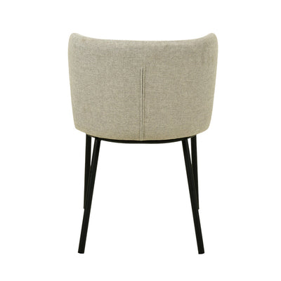 Fabric Dining Chair - Coastal Light Grey (Set of 2)