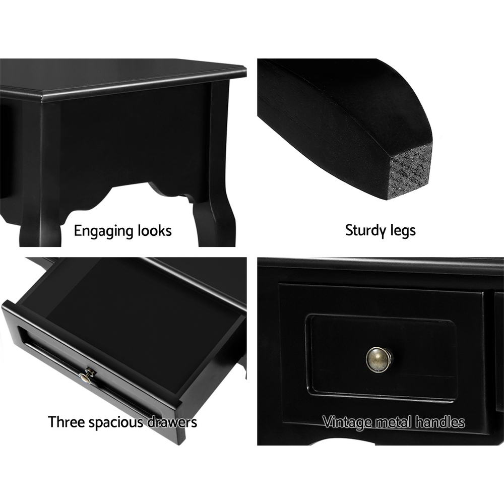 Artiss Hallway Console Table Black
