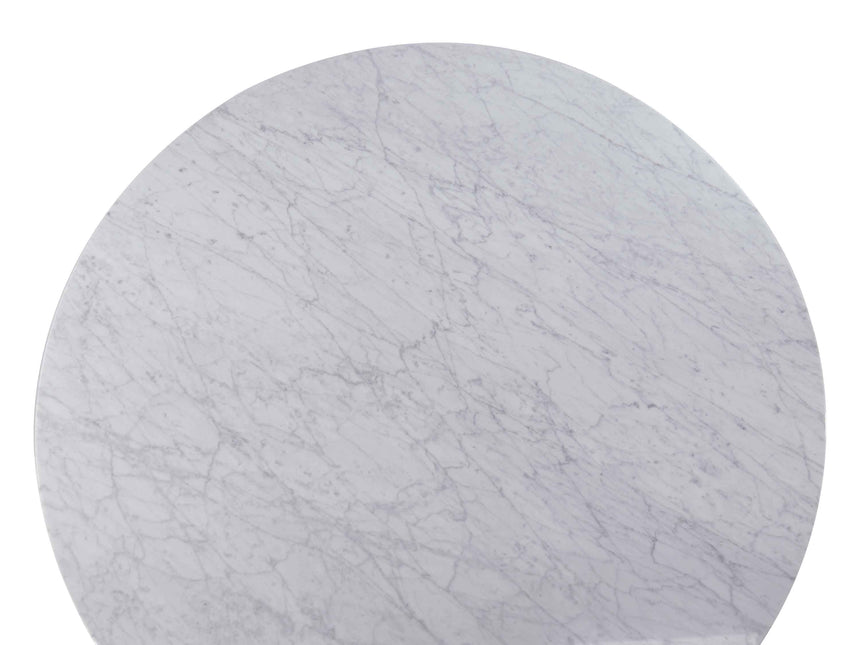 5m Marble Round Dining Table - Natural