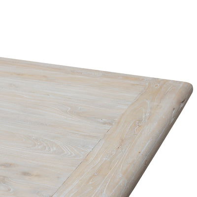 Dining Table 2.4m - Rustic White Washed