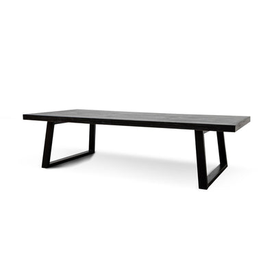 3m Reclaimed Dining Table - 120cm (W) - Full Black
