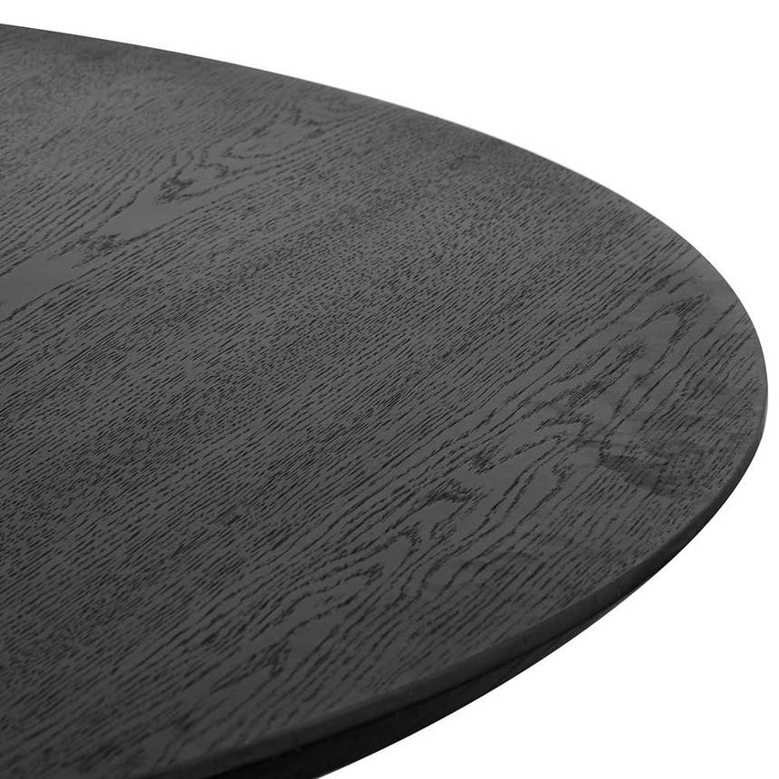 1.5m Wooden Round Dining Table - Black