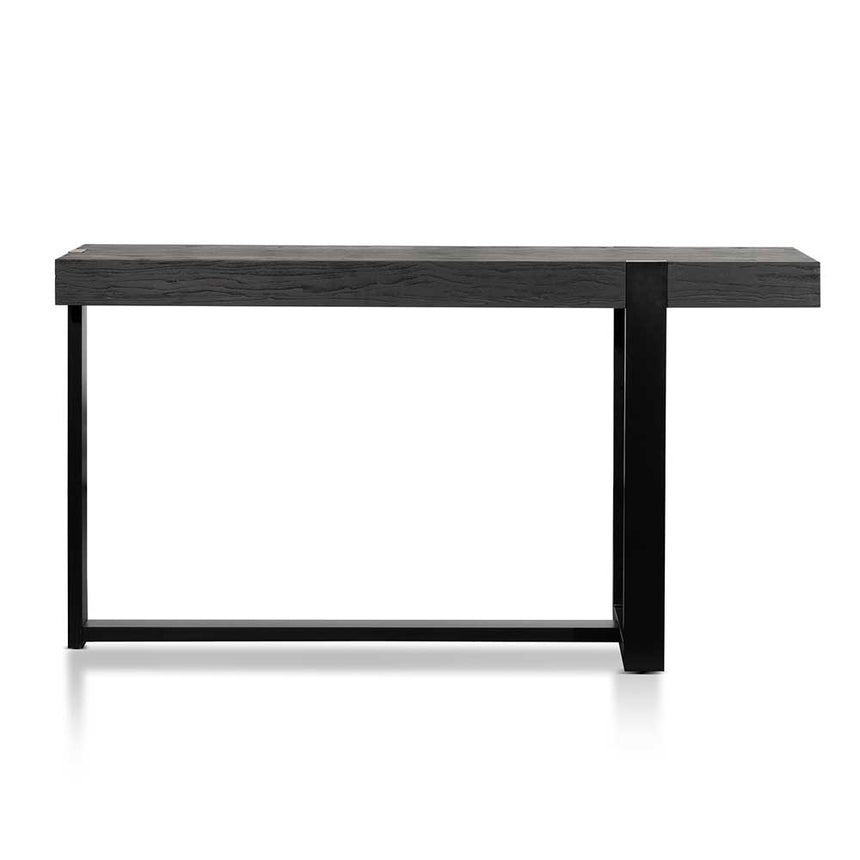 1.5m Wooden Console Table - Full Black