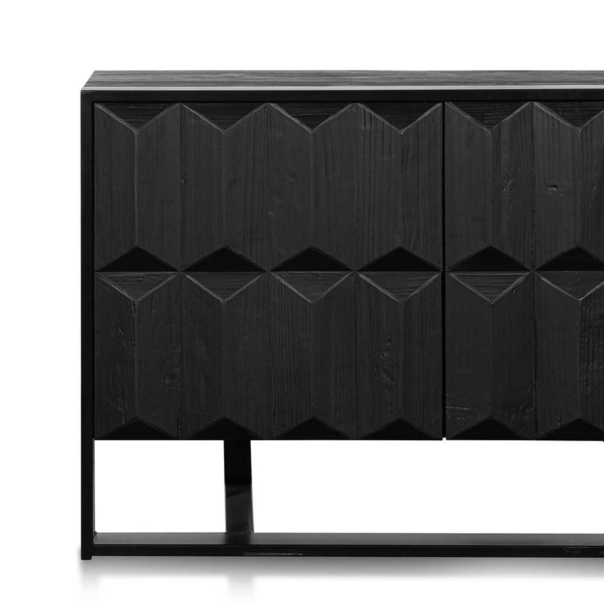 1.78m Recycled Sideboard - Full Black